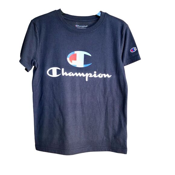 Champion Shirt Boys Small T Shirt - Authentic Athleticwear - Navy - Small - Picture 1 of 4
